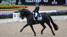 Britain&rsquo;s Lottie Fry at the World Dressage Championships 2022