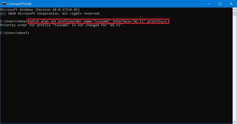 How to change Wi-Fi network connections priority order on Windows 10 ...