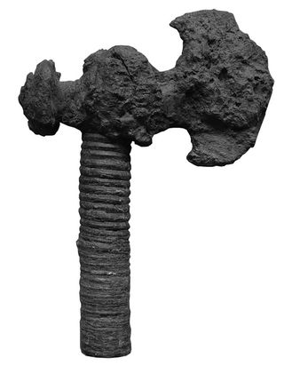 iron axe found with warrior burial