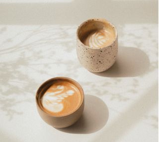Restaurant crockery coffee cups