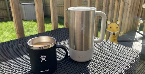 Hydro Flask 32oz Insulated French Press: French press and mug