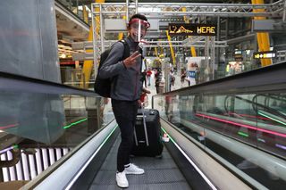 Egan Bernal (Team Ineos) arrives in Spain from Colombia having been on a special charter flight full of Colombian sports people returning to Europe
