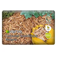 Verve Natural Woodchip mulch 100L Bag: £12 at B&amp;Q