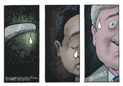 Editorial cartoon U.S. Flint water