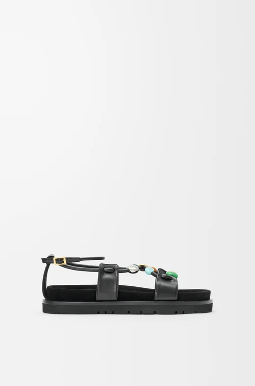 Pebble Beads Fussbett Sandal in Nappa Lambskin
