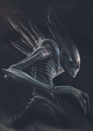 Alien Romulus; a xenomorph