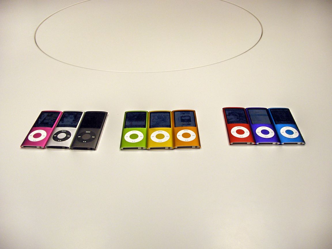 iPod Nano: Rainbow colours