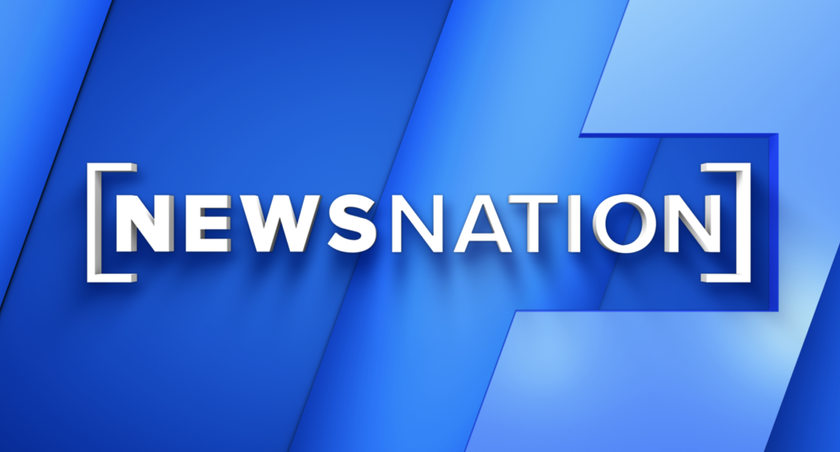 NewsNation logo on blue background