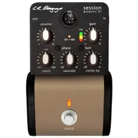 L.R. Baggs Session Acoustic DIPreamp/DI | 1-in, 2-out | 48V, 9V DC, 9V battery