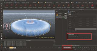 Set the initial state of the particles before anything else