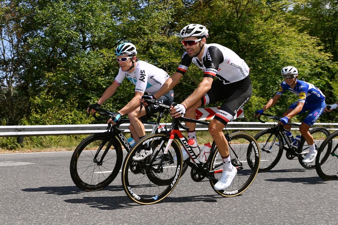 Geraint Thomas and Tom Dumoulin reunited
