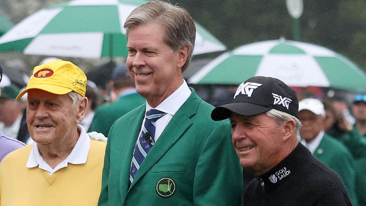 Gary Player and Jack Nicklaus at the Masters