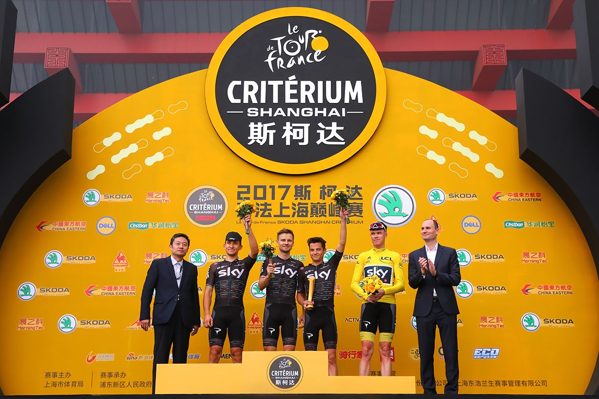 Team Sky is awarded the team prize