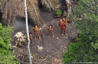 An uncontacted tribe from above