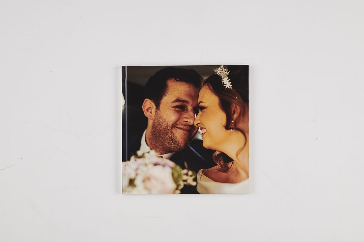 The photo book cover compared with the original digital image