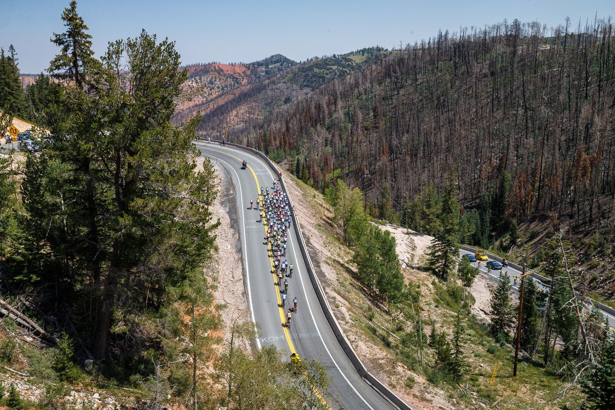 Scenery along the route of stage 1 at the Tour of Utah