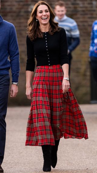 Catherine, Princess of Wales attends a Christmas Party for families and children of deployed personnel from RAF Coningsby and RAF Marham serving in Cyprus