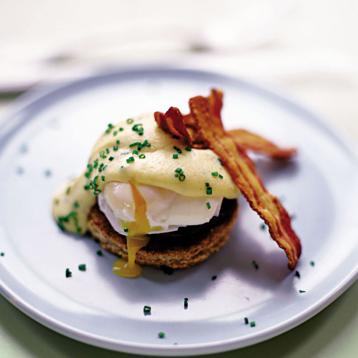 Poached Eggs with Chive Hollandaise Sauce Dinner Recipes Woman & Home