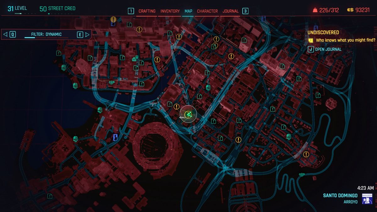 Cyberpunk 2077 Over the Edge quest start location