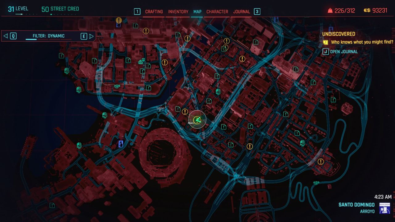 Cyberpunk 2077 Over the Edge quest start location