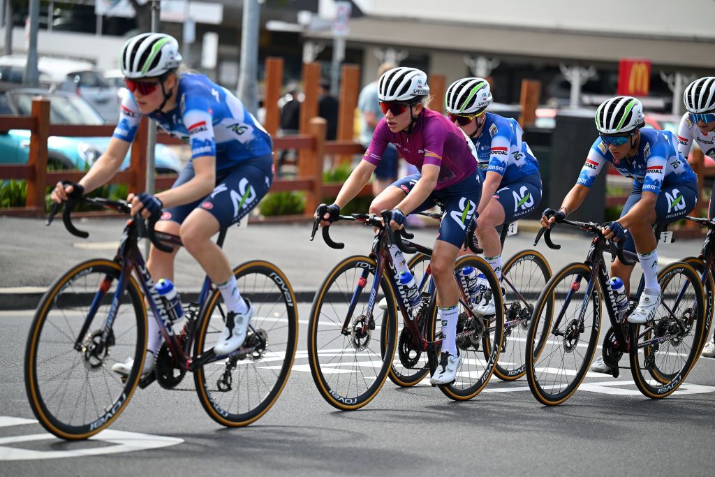 Sarah Gigante (AG Insurance-Soudal) reacts to an attack in the finale