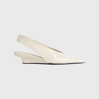 The Wedge-Heel Slingback Bleached Sand