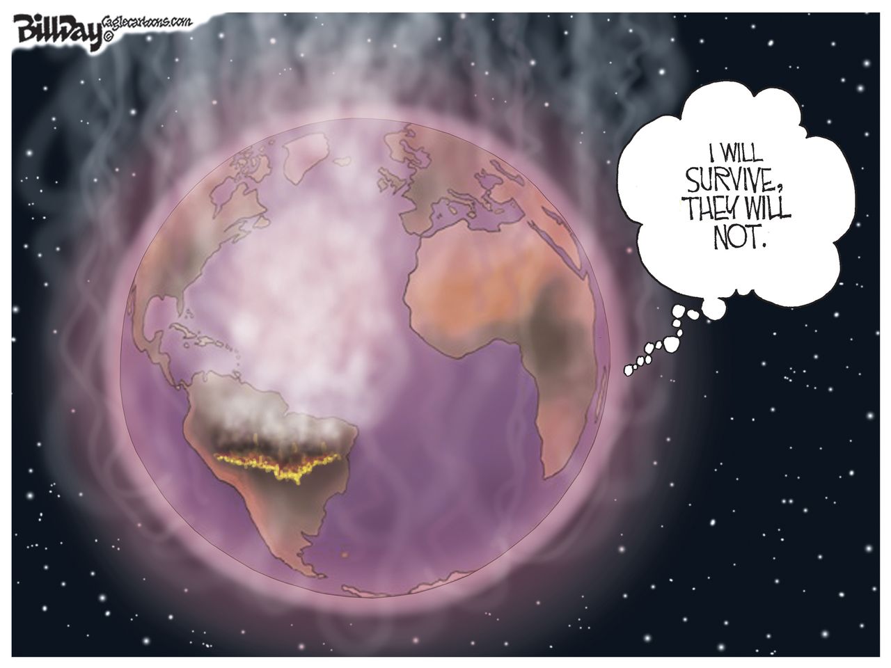 Editorial Cartoon Earth Will Survive Humans Won't Climate Change | The Week