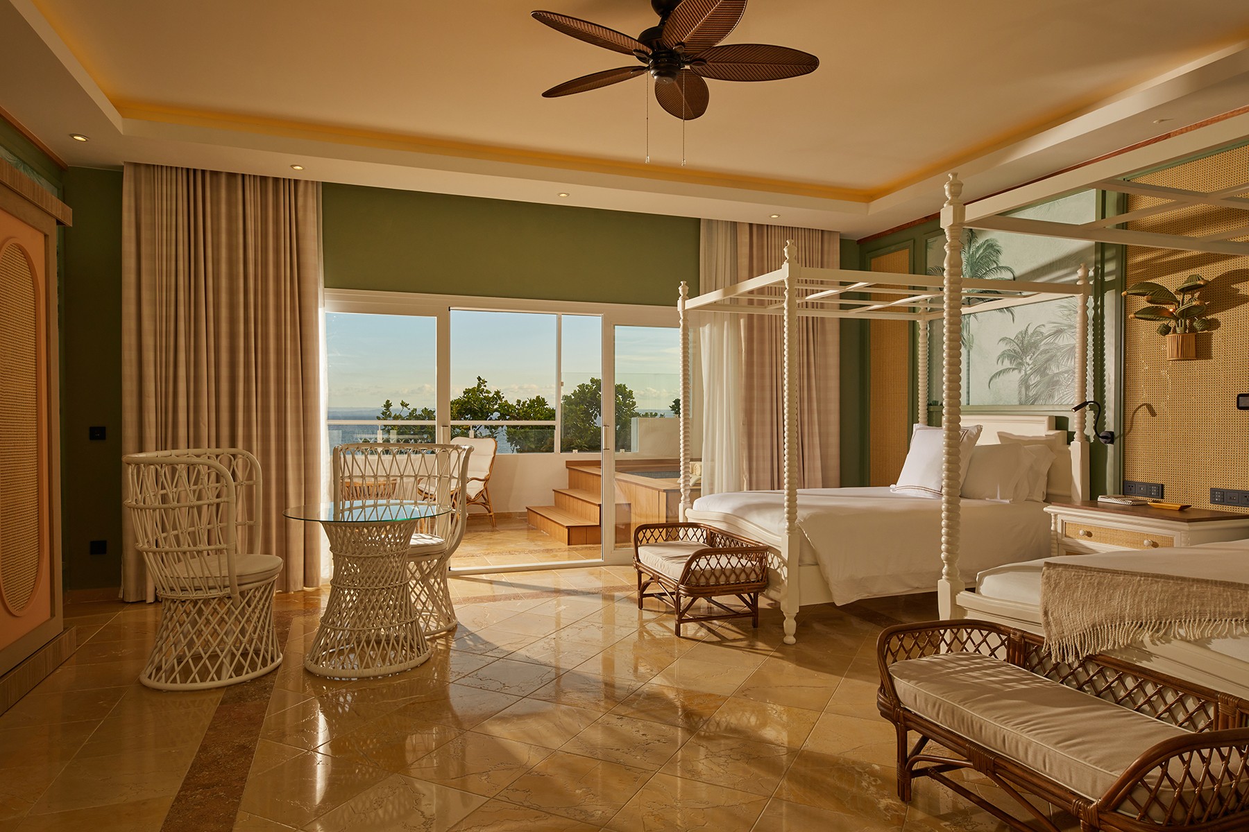 The view from a junior suite at Cayo Levantado Resort in the Dominican Republic