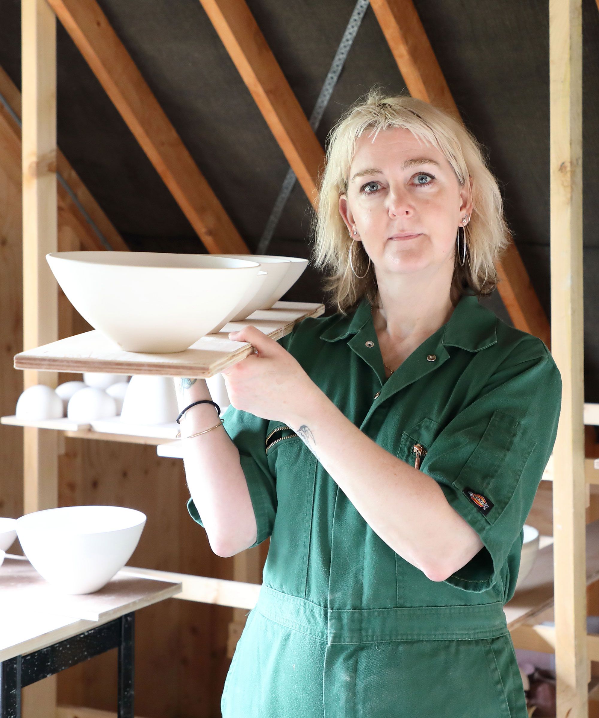 Jennifer Alford Making shots by British craftspeople