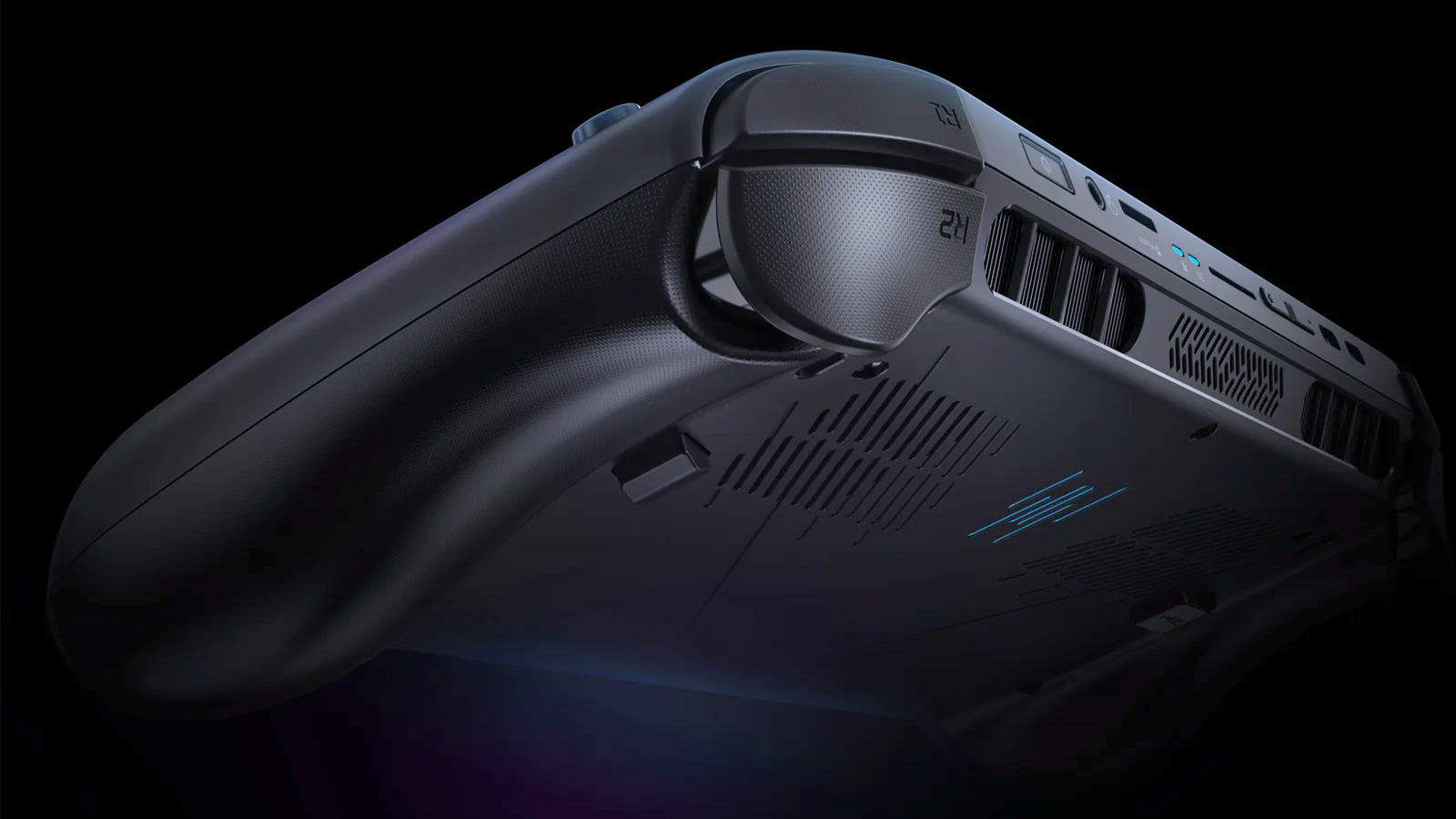An Acer Predator Atlas 8 handheld gaming PC with Intel Arc G-Series chip.