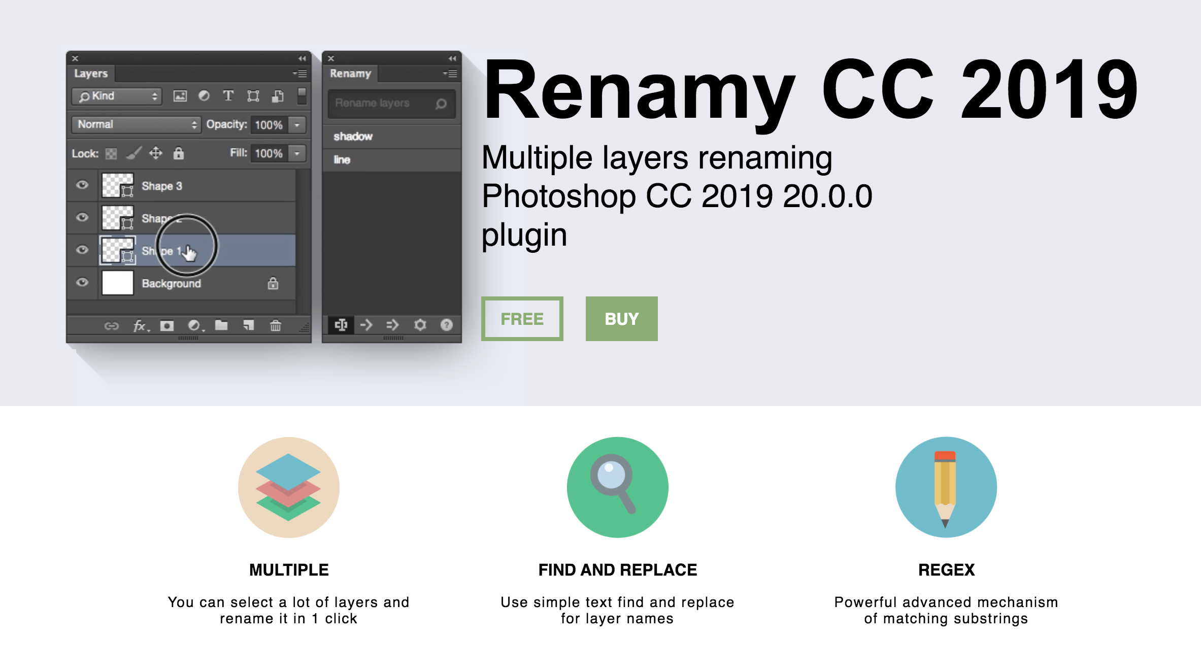 Photoshop plugins: Renamy