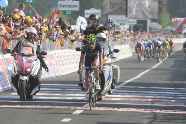 Benat Intxausti (Movistar) finished second at Lago Laceno.