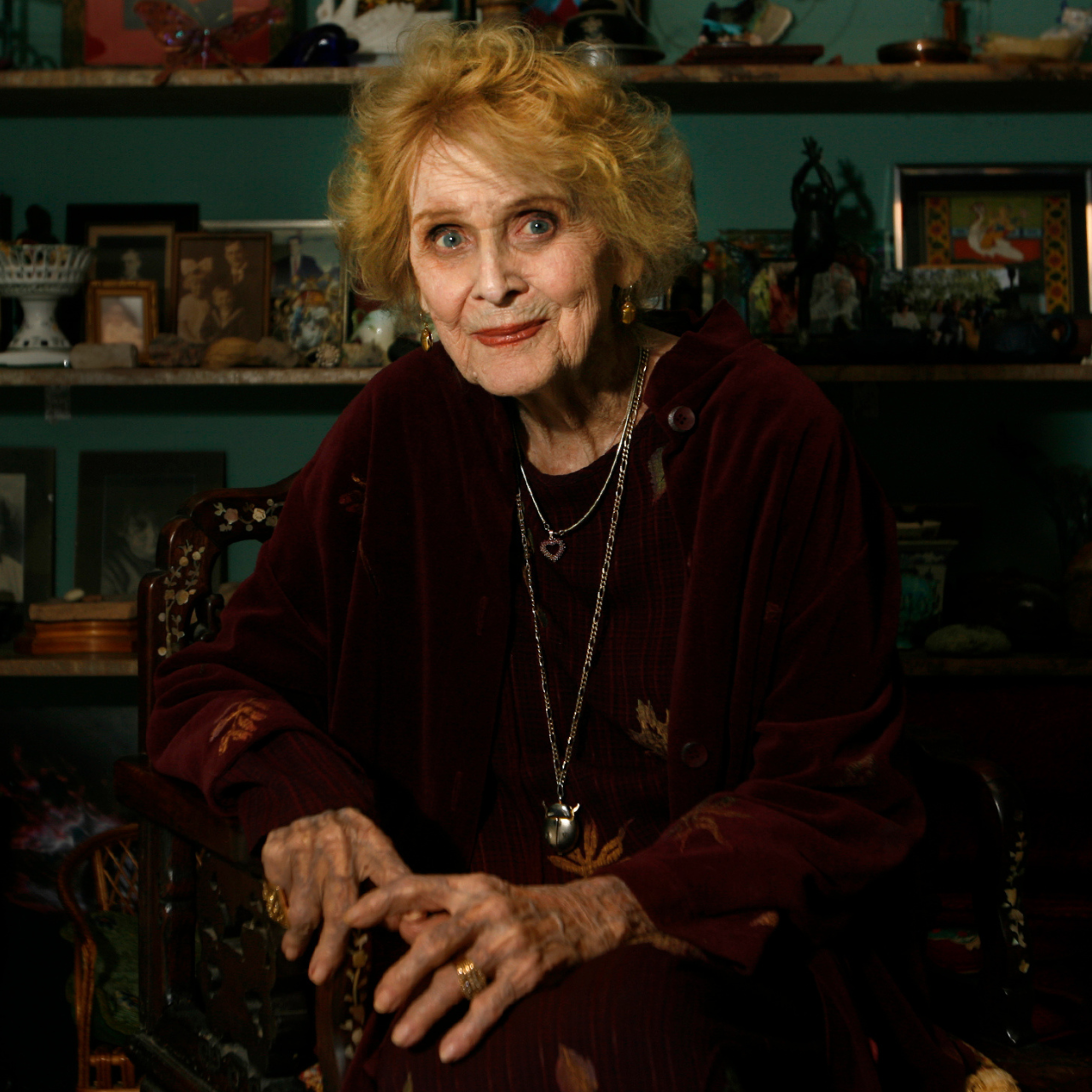 Gloria Stuart at her home in West LA in 2010