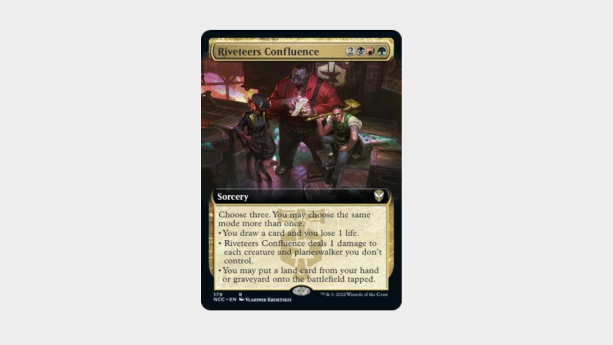 Exclusive Reveal MTG Streets of New Capenna's Riveteer Rampage Commander deck guide GamesRadar+