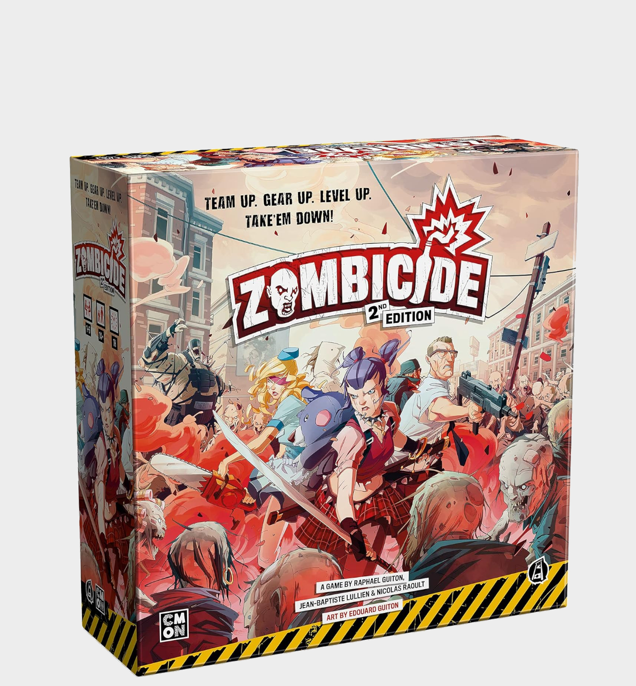 Zombicide box on a plain background