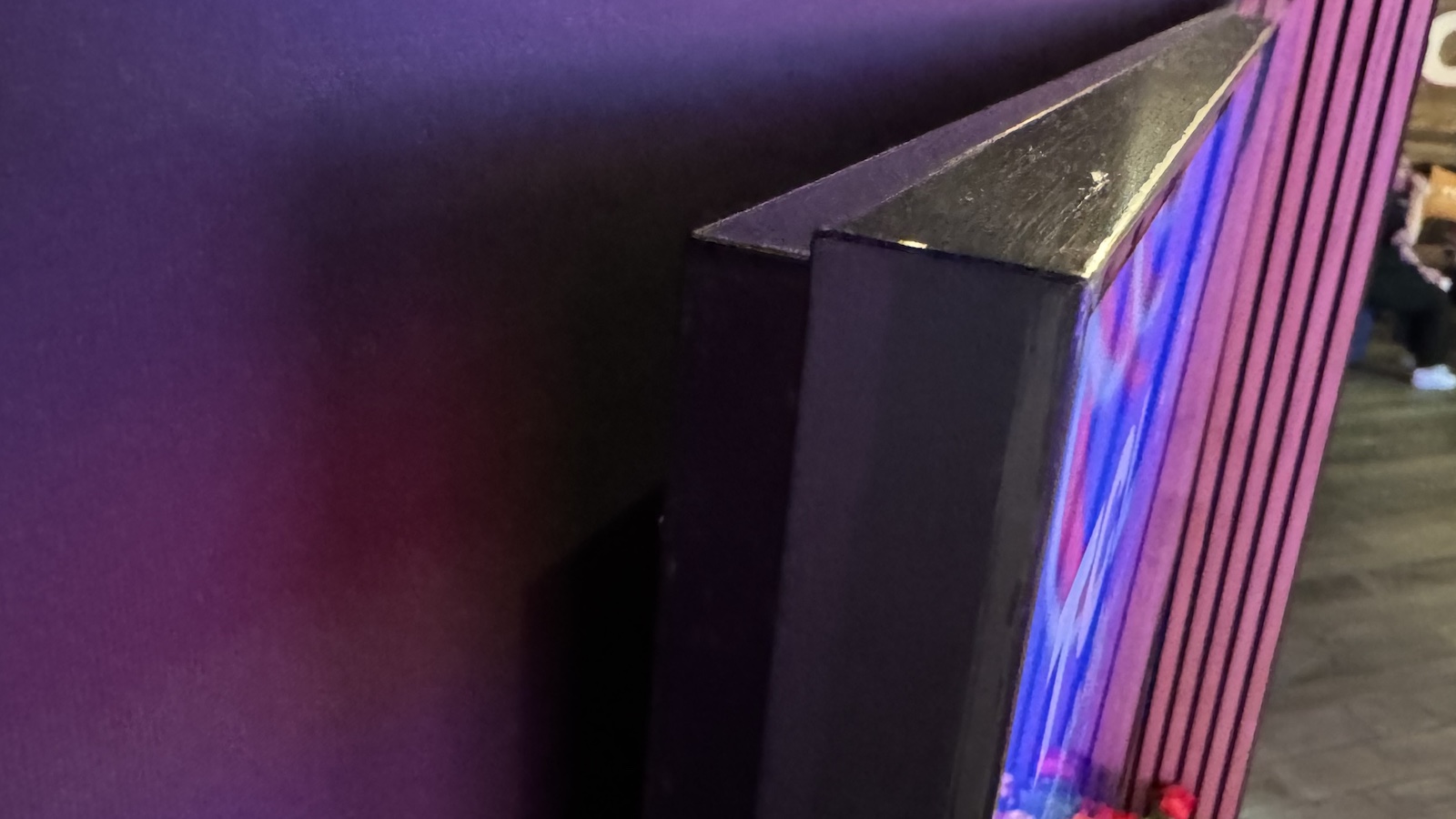 The 85-inch TCL C9L (aka RM9L) TV, photographed at CES 2026