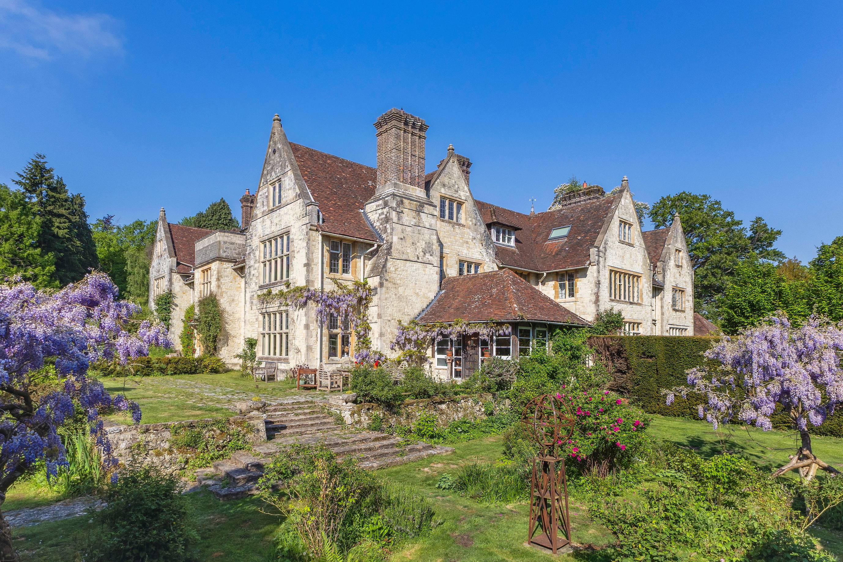 Property pictures of a Grade II-listed Gothic Revival property in Hampshire