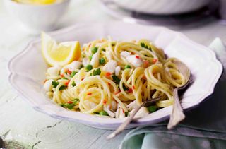 600 calorie meals Crab and chilli pasta