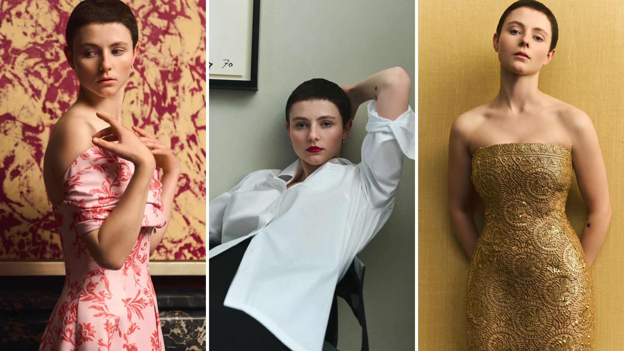 thomasin mckenzie for emilia wickstead pre-fall
