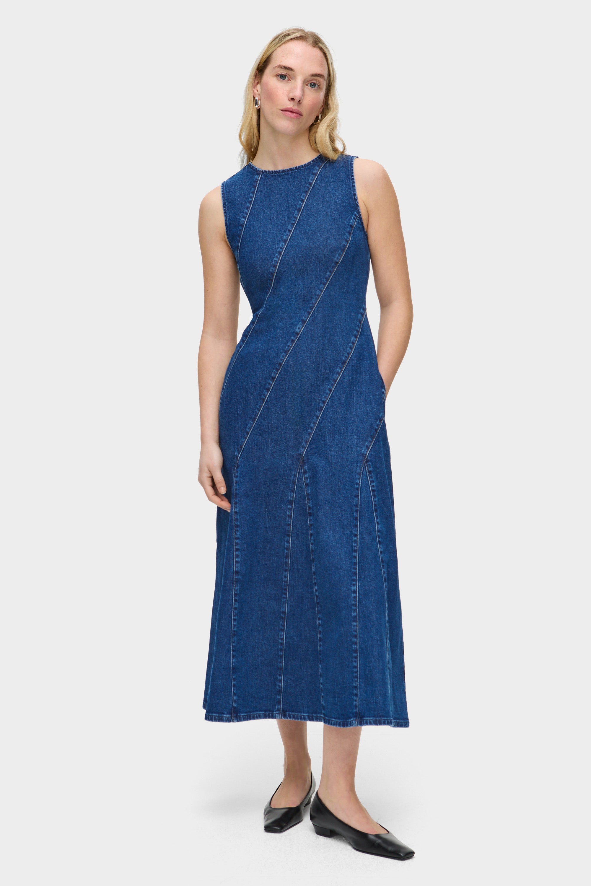 Raven Denim Midi Dress