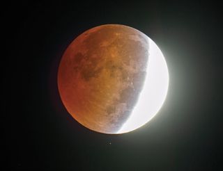 Partially Eclipsed Moon
