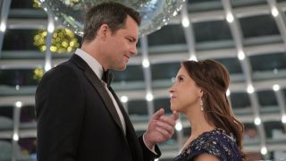 Lacey Chabert and Kristoffer Polaha in The Christmas Quest.