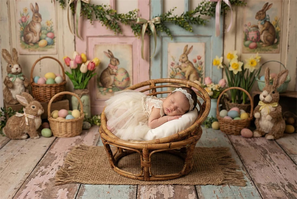 Kate Backdrop sample image of backdrop and basket prop