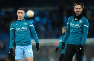 Phil Foden (left) and Jack Grealish (right) were left out for last week's game at Newcastle