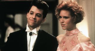 Jon Cryer and Molly Ringwald star in 'Pretty in Pink,' written by John Hughes.