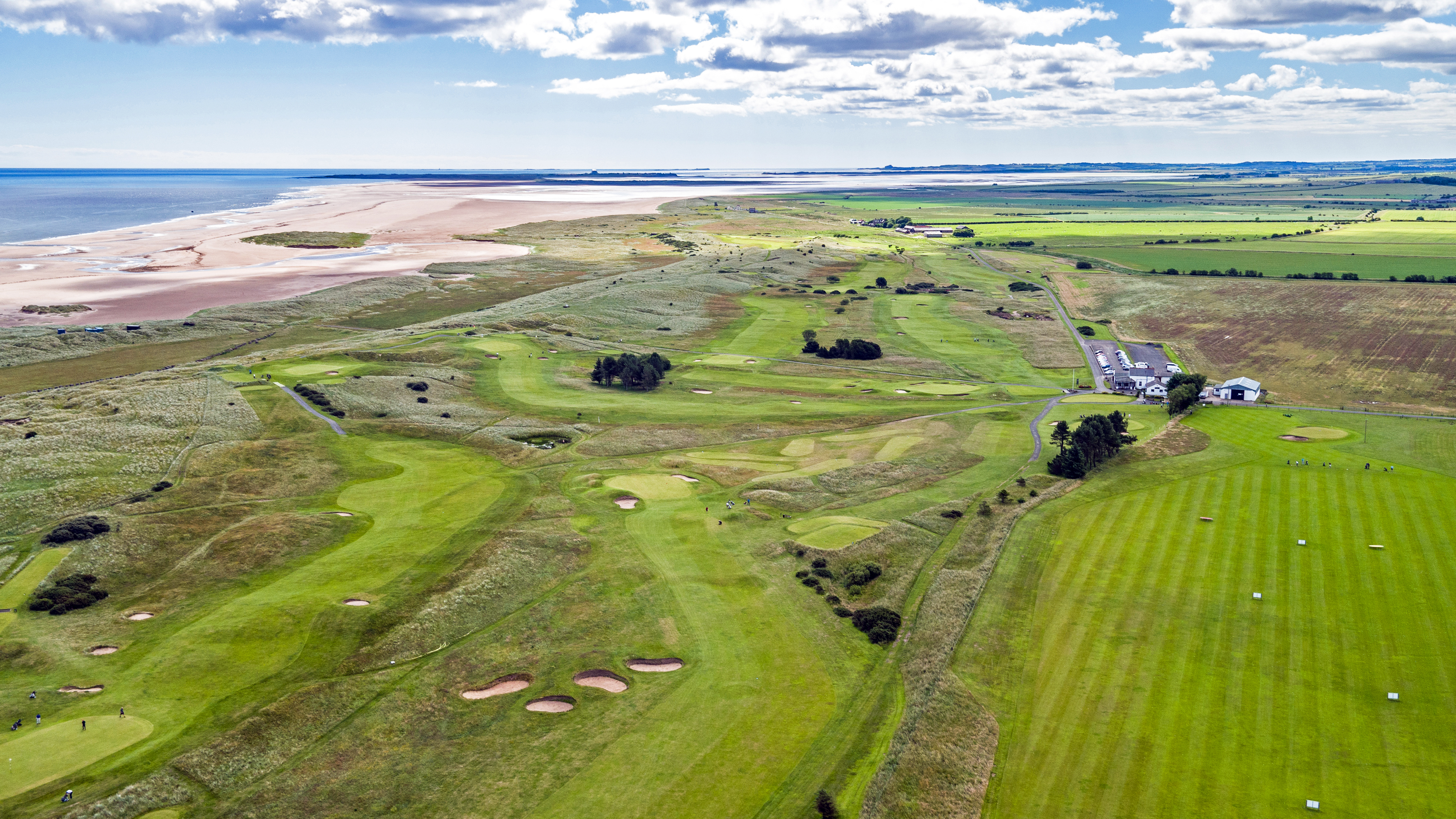 Goswick Links - Aerial