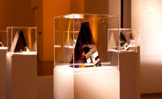 The Nendo-designed trophies were displayed on plinths