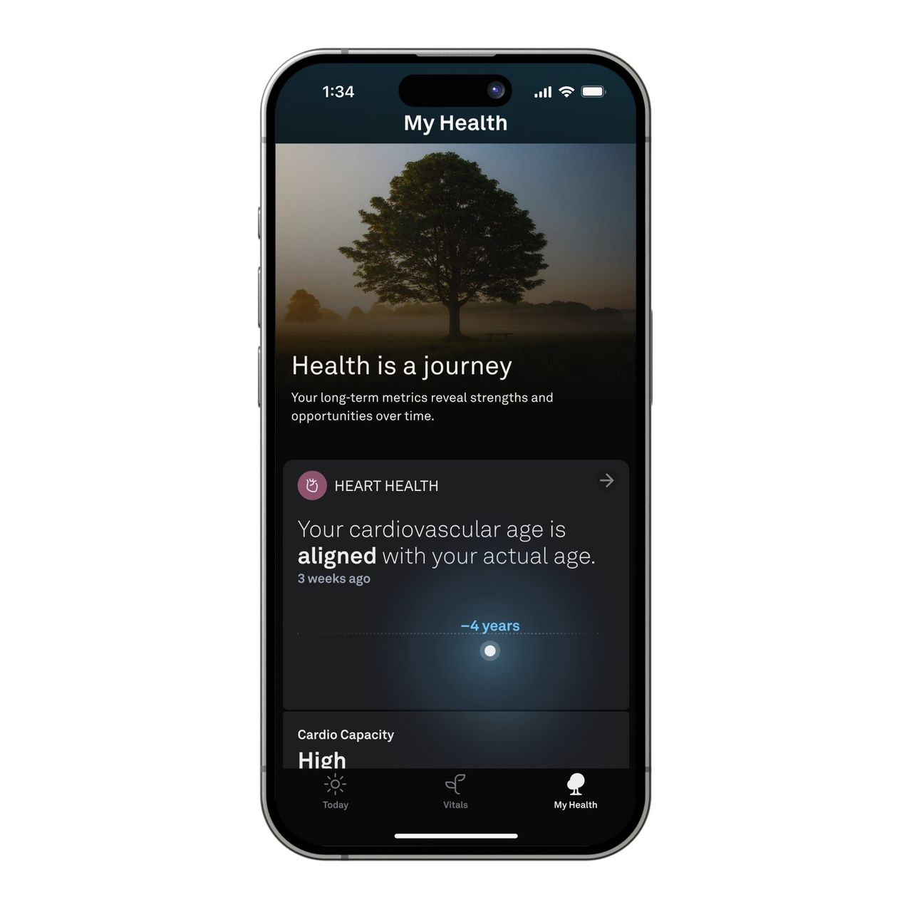 Oura app 6.0 My Health tab