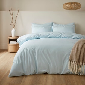 Plain Dye 100% Cotton Duvet Cover &amp;amp; Pillowcase Set