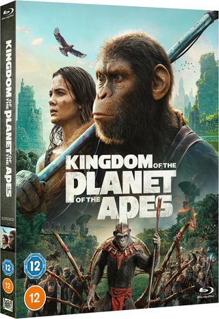 The Blu-ray cover for Kingdom of the Planet of the Apes.